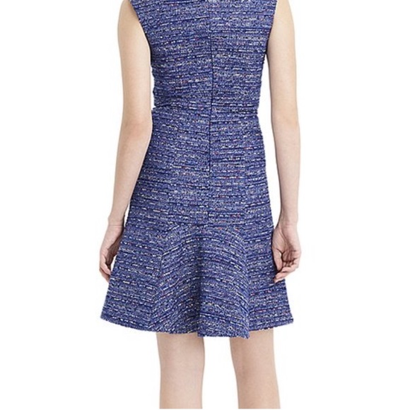 NWT A-Line Dress in Multicolor Cobalt Tweed, Sz 6 - Picture 3 of 3